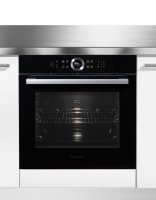 BOSCH Pyrolyse Backofen Serie 8 HBG675BB1, Pyrolyse-Selbstreinigung, EEK: A+, 4D Heißluft