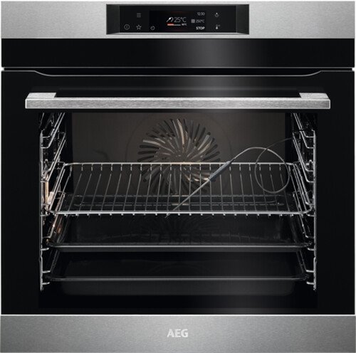 AEG BCK742080M Backofen Edelstahl, 17 Backofenfunktionen, MaxiKlasse, Kerntemperatursensor