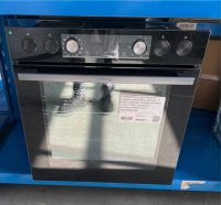 GORENJE Black Set 4 Heissluft Einbauherdset (EEK A, Schwarz, 11 Beheizungsarten, Heißluft mit Dampf, IconLed Timer, AquaClean, EcoClean-Emaille, 1fach Teleskopauszug, Glaskeramik-Kochfeld 60 cm, 4 Kochzonen, Zweikreis-Kochzone, Bräterzone, Edelstahlrahmen