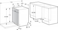 Gorenje Unterbaugeschirrspüler GU 673B60X, TotalDry autom. Türöffnung, EEK: B, ConnectLife - Wifi Funktion, Inverter PowerDrive Motor, FlexUse