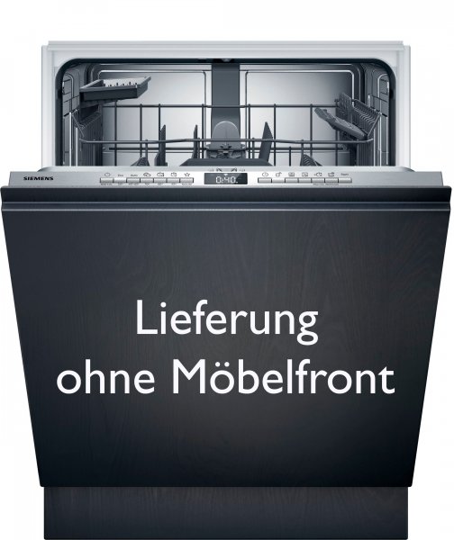 Siemens vollintegrierbarer Geschirrspüler iQ300 SN63EX28AE, Made in Germany, flexible Körbe & Schubladen, Spülturbo varioSpeed, EEK: A, infoLight