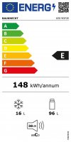 Bauknecht Einbaukühlschrank KSI 9GF2E, EEK: E, LED-Licht, Festtürmontage SETMO-QUICK, Nischenhöhe 88 cm