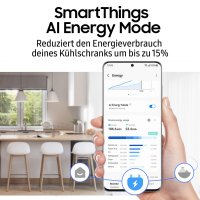 Samsung RL34C652CSA Kühl/Gefrierkombination, No Frost sowie Wifi & AI Energy Mode (SmartThings), EEK: C, Nutzinhalt: 341 Liter, No Frost – nie wieder abtauen,