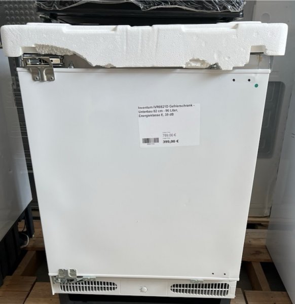 Inventum IVR0821D Gefrierschrank - Unterbau 82 cm - 96 Liter, Energieklasse E, 39 dB