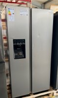Hisense Side-by-Side RSIM535ACE, Wasser-/Eisspender, NoFrost, mit Wassertank, Made in Europe, EEK: E, Inverter Kompressor, stabil, leise und langlebig