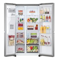 LG Side-by-Side GSJV51PZTE, EEK: E, 416 Liter Kühlen, 219 Liter Gefrier, 36 dB(A), No Frost – nie wieder abtauen!