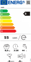 Haier Waschmaschine Toplader RTXSGQ48TMSCE-84, mit Instant Mix Funktion, EEK: B, Bürstenloser Inverter Motor: Super sparsam