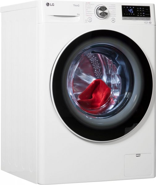 LG Waschmaschine F4WV5080 mit Steam-Funktion, 8 kg,  1400 U/Min, EEK: A (A-G), Inverter Direct Drive