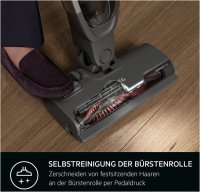 AEG Akku-Stielstaubsauger AS62HB25SH HYGIENIC 6000 CORDLESS CLEANER 2IN1 shell white, Innovative Roll in/Roll out Ladestation, Behältervolumen 300 m