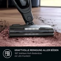 AEG CLEAN 6000 AS62A252XN Akku Staubsauger kabellos/stielstaubsauger beutellos/leise/handstaubsauger akku / 55 min Laufzeit/Hartboden / 2in1 / Tierhaare/Hund/Katze/Teppich/Auto/braun