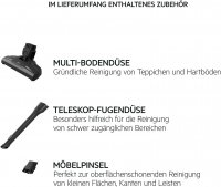 AEG CLEAN 5000 Cordless Cleaner 2in1 Akku-Staubsauger kabellos / Akku-Laufzeit: bis zu 45 Min. / Farbe: Dark Grey