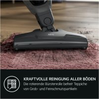 AEG CLEAN 5000 Cordless Cleaner 2in1 Akku-Staubsauger kabellos / Akku-Laufzeit: bis zu 45 Min. / Farbe: Dark Grey