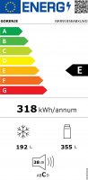 Gorenje Side by NRR 9185 EABXLWD, EEK: E (A-G), Wasserspender, NoFrostPlus - nie wieder abtauen, MultiFlow Kühlung