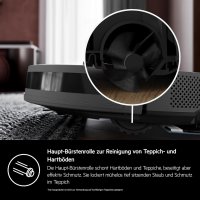 AEG AR71HW1DG Saugroboter mit Wischfunktion, WiFi, präzise LiDAR Navigation, Beutellos, Saugleistung 4000 Pa, Lithium Akku 14,4 V, bis zu 175 min. Laufzeit, bis 140m², Wassertank 0,28 l, Dunkelgrau