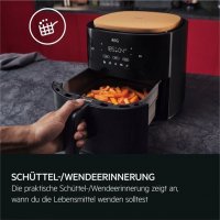 AEG Heissluftfritteuse AAF7B 7000 / Fassungsvermögen: 6,8 l AAF7B Schwarz,