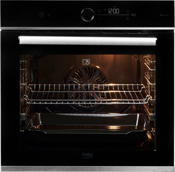 Beko Einbaubackofen BBIM13400XMPSEW 7757787687, Pyrolyse-Selbstreinigung, EEK: A+, 1-fach Teleskopauszug, 15 Beheizungsarten