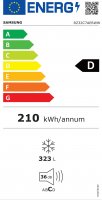 Samsung Freistehender Gefrierschrank RZ32C7AE6WW/EG, EEK: D, Nutzinhalt: 323 Liter, No Frost+ – nie wieder abtauen!, All-Around Cooling