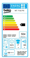 Beko Kondensationstrockner WT 7132 PS, 7 kg, Wellenartige Trommelbewegung für sanfteres Trocknen,