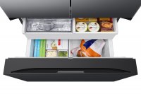 Samsung RF24BB620EB1EF French-Door-Kühlschrank mit Gefrierfach, 177,8 cm, 674 l, SmartThings AI Energy Mode, Autofill Water Pitcher, Dual Ice Maker, Premium Black Steel [Energieklasse E]
