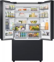 Samsung RF24BB620EB1EF French-Door-Kühlschrank mit Gefrierfach, 177,8 cm, 674 l, SmartThings AI Energy Mode, Autofill Water Pitcher, Dual Ice Maker, Premium Black Steel [Energieklasse E]