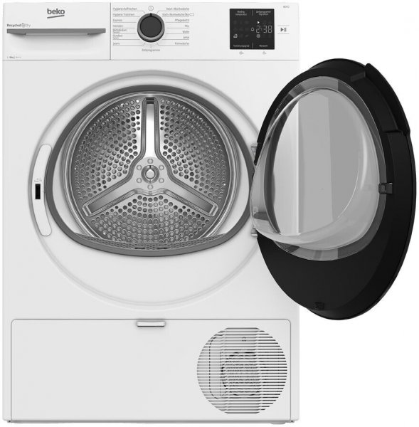 Beko Wärmepumpentrockner BM3T38249W, Hygiene Trockne, Allergikergeeignet, 15 Programme, EEK: C, ProSmart Inverter Motor