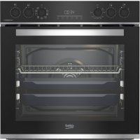 BEKO Herdset mit Elektro-Kochfeld, 3d-Funktion, SteamAddm 2-fach Teleskopauszug, Restwärmeanzeige
