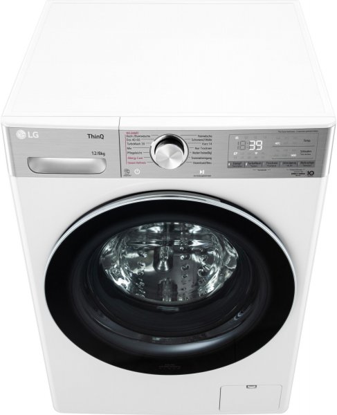 LG V9WD128H2 Waschtrockner (12 kg / 8 kg, 1400 U/Min.) AI DirectDrive, TurboWash™ 360°