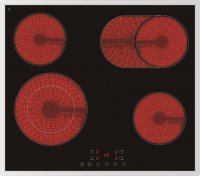 PKM Elektro-Kochfeld EB-C4-2KBTCG mit Edelstahl Rahmen...
