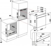 Bauknecht BBA285HU1K Backofen, Maxi Cooking, Teleskopauszug, Versenkbare Bedienknebel, Pizzafunktion - lecker und knusprig
