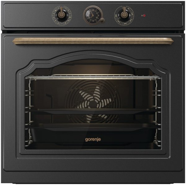 Gorenje BOS67371CL Backofen, 77 Liter Volumen, EEK: A, EEK A (A+++ bis D), 10 Beheizungsarten, Schwarz