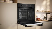 Neff B2CCG6AK3 Backofen, 71 Liter Volumen, EEK: A+, Schwarz, Pyrolyse-Selbstreinigung, Pizzastufe