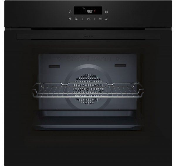 Neff Pyrolyse Backofen N 30 B2CCJ7BK3, 71 Liter Volumen, EEK: A+, Schwarz, AirFry-Funktion, LED-Display,