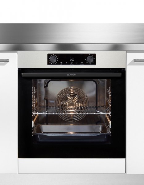 Gorenje BOSB737OTX Backofen , EEK: A, AirFry sowie Pizza funktion, Inkl. Teleskopauszug