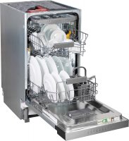 Bauknecht teilintegrierbarer Geschirrspüler BK4PC11BS7A0, EEK: C, Silberfarben, ActiveDry, Besteckschublade