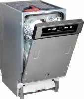 Bauknecht teilintegrierbarer Geschirrspüler BK4PC11BS7A0, EEK: C, Silberfarben, ActiveDry, Besteckschublade