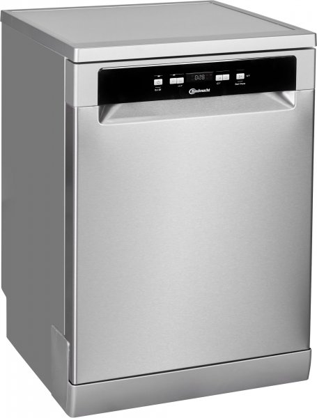 Bauknecht Standgeschirrspüler OBFC Ecosilent 8650, Freistehender Geschirrspüler, EEK: B, Silberfarben, ActiveDry – automatisches Türöffnungssystem für perfekt getrocknetes Geschirr