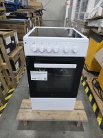 Bauknecht B5V5KMW Freistehender Herd, EEK: A, Weiß, Hydrolyse-Reinigungsfunktion, EEK: A, Garraumvolumen 60 Liter