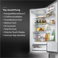 Haier HTW5620CNMP Kühl/Gefrierkombination, 289 Liter Volumen, EEK: C, Humidity Zone: Obst, Gemüse und Salat 2x länger frisch halten