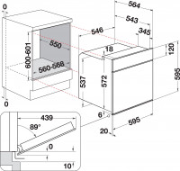 Bauknecht HEKO PYRO 8830S Herdset, Pyrolyse, PowerHeißluft, Pizzafunktion, 3-fach-Teleskopauszug, EEK: A, Schwarz