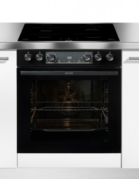 Gorenje Induktions Herd-Set Pacific Induktion 2021, Pizzafunktion mit 300 °C – perfekt für Pizza, Focaccia und mehr!, EEK: A, BigSpace - 77 Liter Volumen