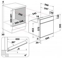 Privileg SET PV510 IN Herdset, 65 Liter Volumen, EEK: A, EEK A (A+++ bis D), 1fach Backauszug: bequemes Platzieren & Rausholen der Speisen, Silberfarben