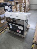 Privileg SET PV510 IN Herdset, 65 Liter Volumen, EEK: A, EEK A (A+++ bis D), 1fach Backauszug: bequemes Platzieren & Rausholen der Speisen, Silberfarben