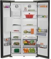 Bauknecht SBS IW E90 Black Side by side Kühlschrank, Rauminhalt gesamt: 578 Liter, EEK: E, Dual Cool Total NoFrost