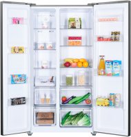 Beko GNO5322XPN 8996313200 Side by side Kühlschrank, 347 Liter Volumen, EEK: E, Nutzinhalt: 532 Liter, No Frost – nie wieder abtauen!, Silberfarben