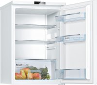 Bosch Table Top Kühlschrank Serie 2 KTR15NWEB, 134 Liter Volumen, EEK: E, LED-Beleuchtung, Super Cooling: Kühlt neu eingelegte Lebensmittel schneller und bietet so Schutz für bereits Gekühltes., Weiß