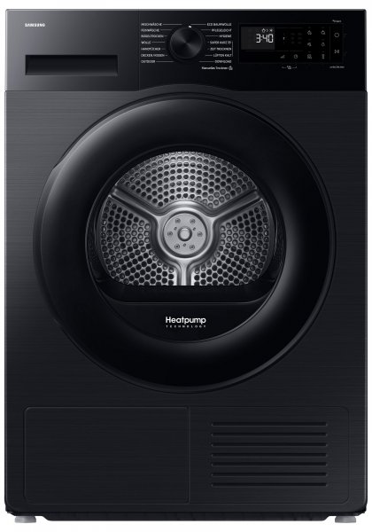 Samsung Wärmepumpentrockner DV5000D DV9EDG52A0AEEG, EEK: C, Schwarz, Optimal Dry ‑ Intelligent Trocknen mit Sensoren, Air Refresh - Schnell Auffrischen leicht gemacht