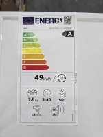 AEG Waschmaschine Serie 6000 L6FB49VFL Frontlader, EEK: A, Weiß, 9 kg, 1400 U/min, 75 dB(A), 1400 U/min, EEK: A