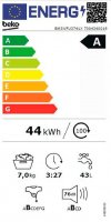 Beko BM3WFU3741X Waschvollautomat Frontlader, EEK: A, Waschen mit EnergySpin: Bis zu 35 % Energie sparen – nicht nur in Eco, 7 kg, 76 dB(A)