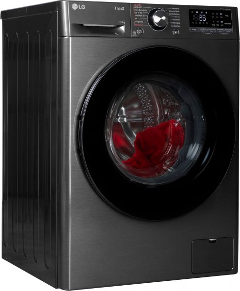 LG Waschmaschine F4WR700YB, EEK: A, Schwarz, AI Wash, ThinQ App inkl. Programm-Download, 10 Kg, 71 dB(A), 1400 U/Min