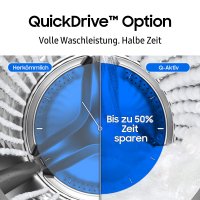 Samsung Waschmaschine WW8400D WW11DB8B95GB, EEK: A, 11 kg, 1400 U/min, Schwarz, Digital Inverter Motor: Langlebig und leistungsstark,